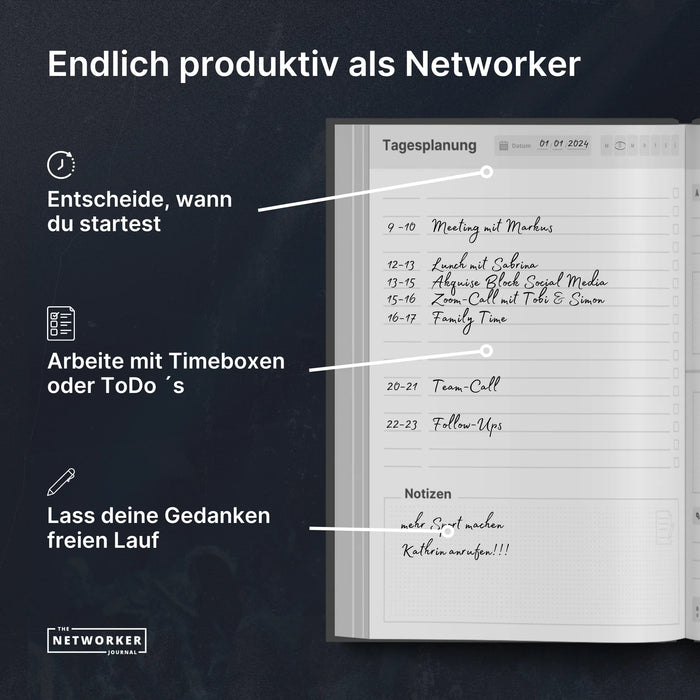 The Networker JOURNAL Tagesplaner